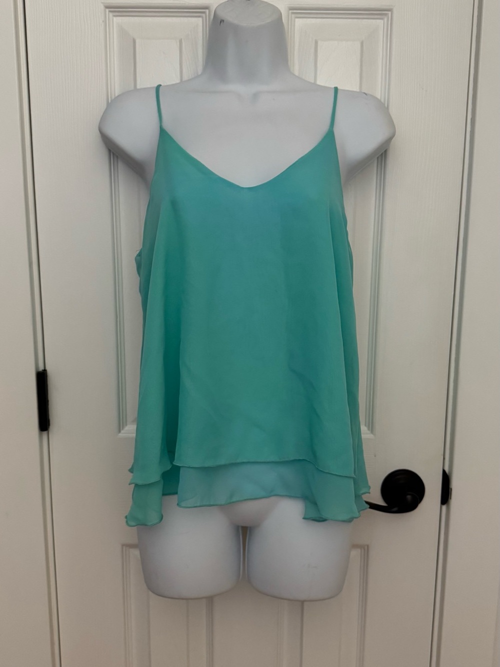 mine Turquoise Layered Spaghetti Strap Camisole